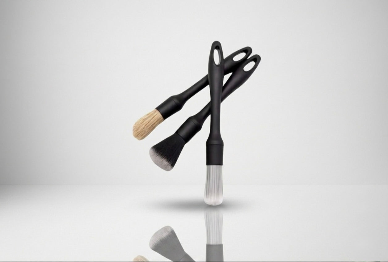 Lot de 3 Pinceaux de Detailing Auto