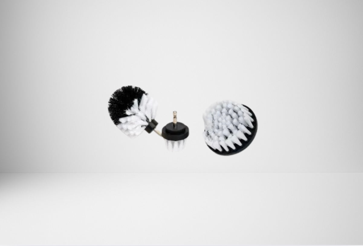 Lot de 3 brosses blanches